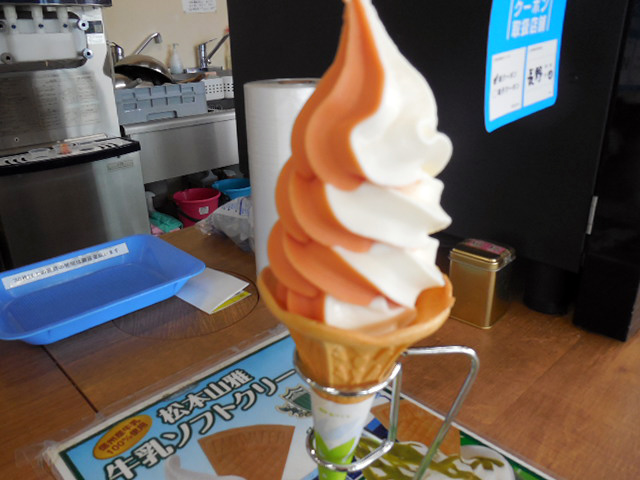 トマト味とプレーンのハーフ