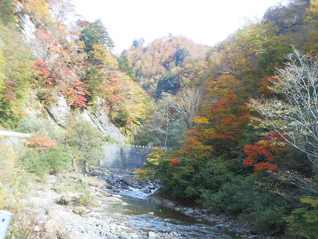 奥裾花渓谷の紅葉