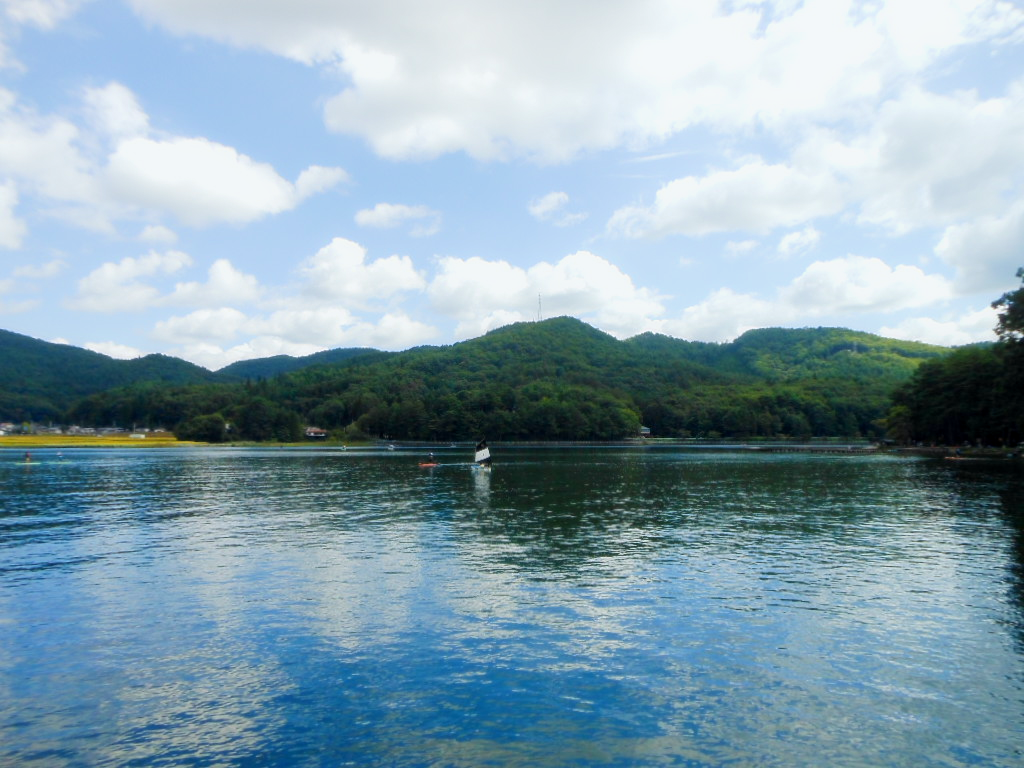 木崎湖の風景